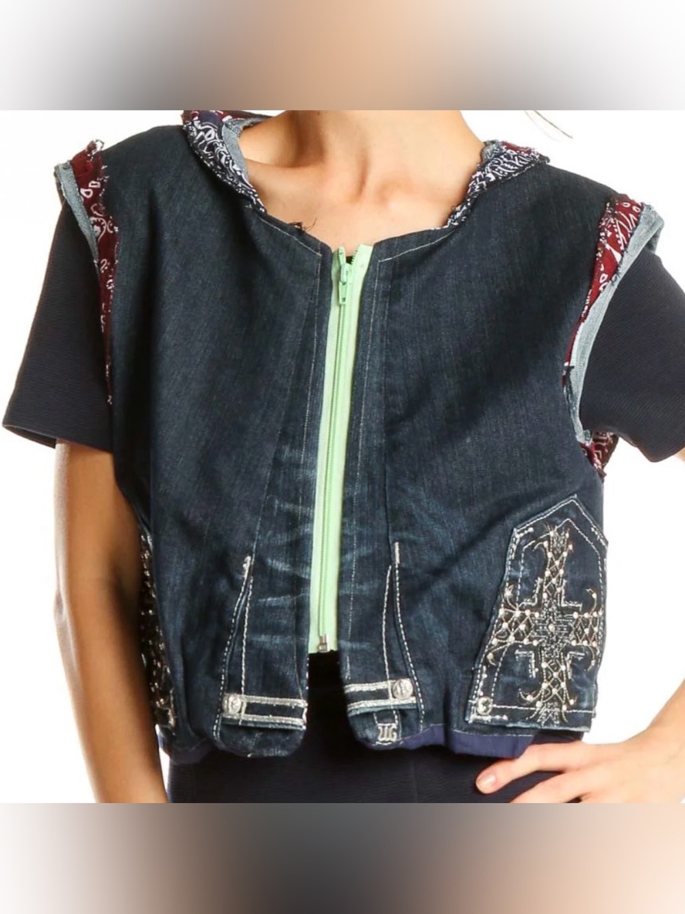 Reworked/Upcycled by Harley De Oliveria Vest S-M